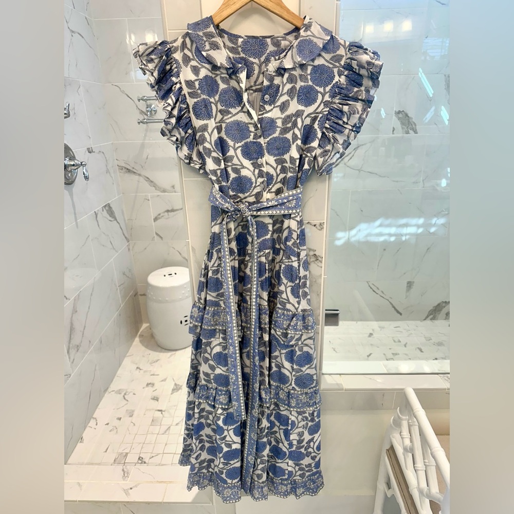 Victoria Dunn Ruffle Maxi Dress